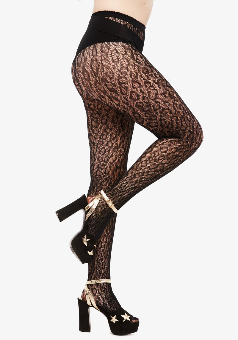 Wild Side Leopard Tights - Full Length